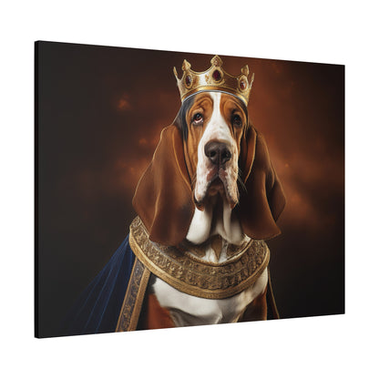 Bassett Hound Renaissance Pet Portrait on Canvas | Wall art | wall print | Dog Art