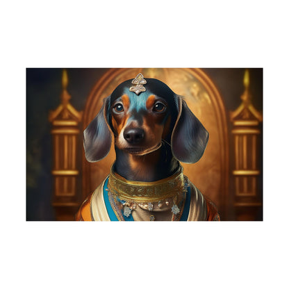 Dachshund Dog Renaissance Pet Portrait Print | Wall Art | Wall Print | Dog Art