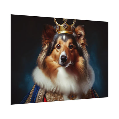 Shetland Sheepdog Renaissance Dog Portrait Art Print, Wall Decor Gift, Animal Lover Home Decor, Dog Wall Art