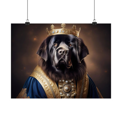 Newfoundland Renaissance Pet Portrait Print,  Art Print, Wall Decor Gift, Animal Lover Home Decor, Dog Wall Art, wall art, wall print