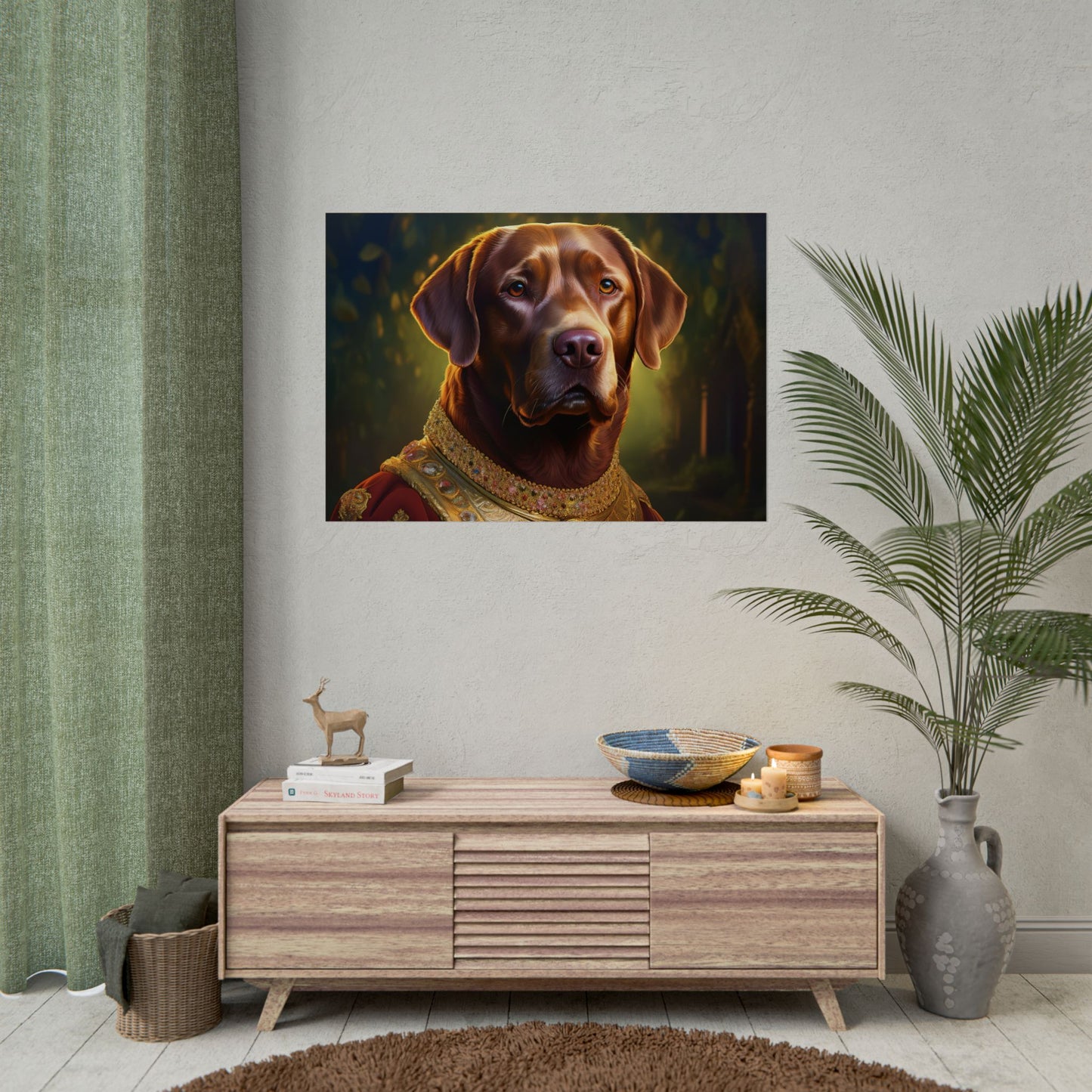Chesapeake Bay Retriever Dog Renaissance Pet Portrait Print, Animal Lover print, Dog Wall Art, wall print, wall art