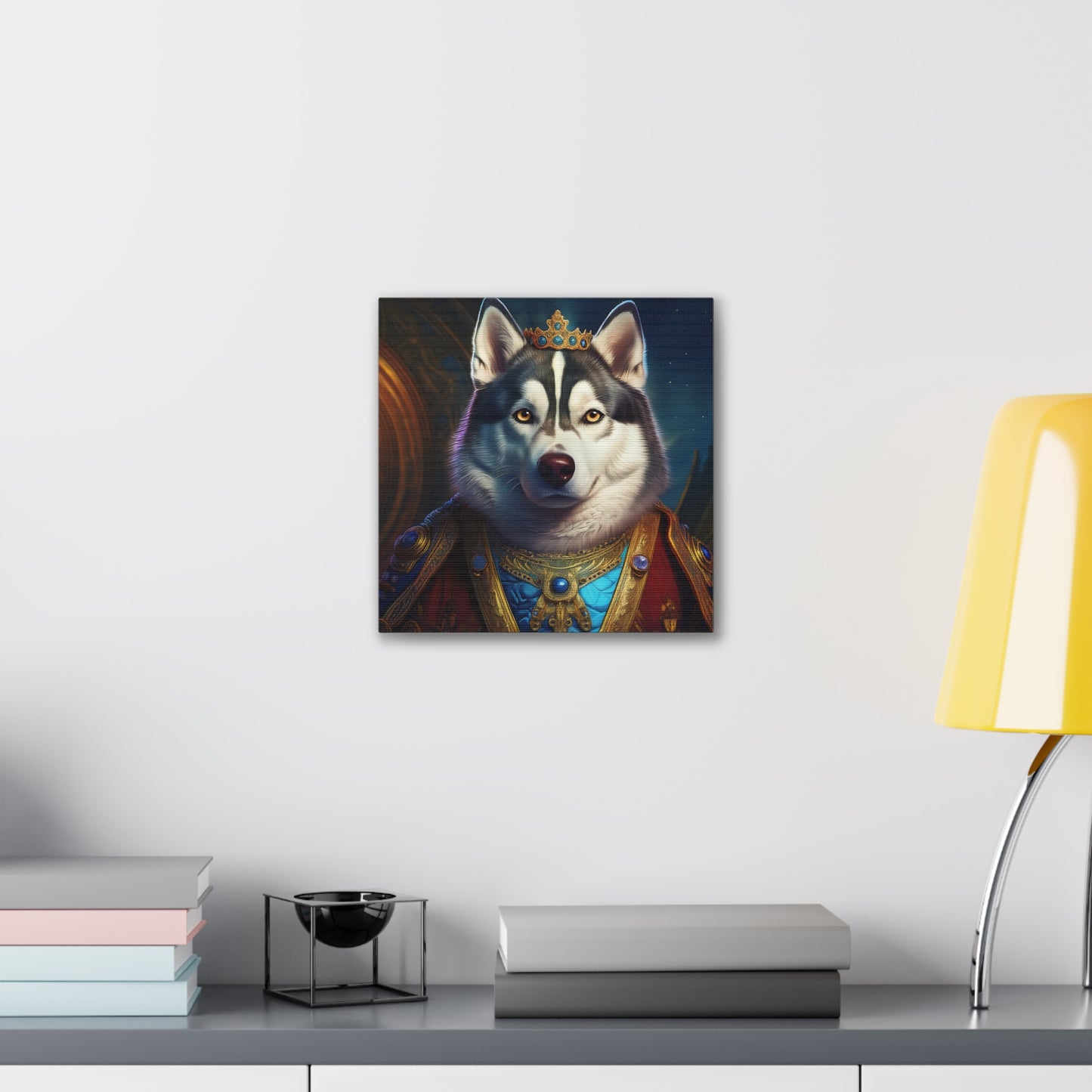 Siberian Husky Renaissance Pet Portrait on Canvas, wall art, wall print, dog portrait, dog art