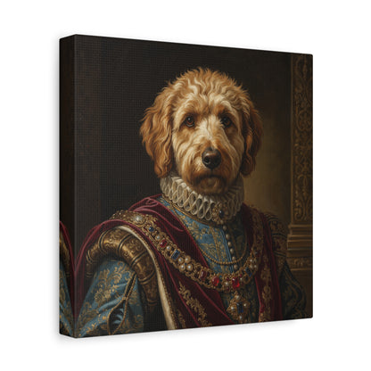 Labradoodle Renaissance Pet Portrait Canvas, Dog Wall Art, Home Décor, Pet Lovers Gift, Animal Artwork, Canine Decor
