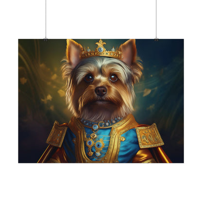 Yorkshire Terrier Dog Renaissance Pet Portrait Print | Wall Art | Wall Print | Dog Art