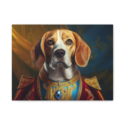 Beagle Renaissance Pet Dog Portrait  - Canvas, wall art, wall print, dog portrait, dog art