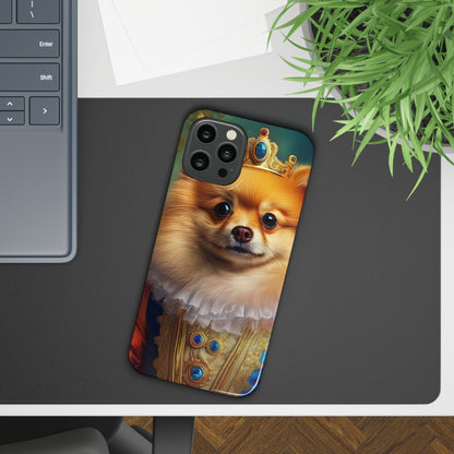 Pomeranian Renassaince Dog Portrait Slim Phone Case
