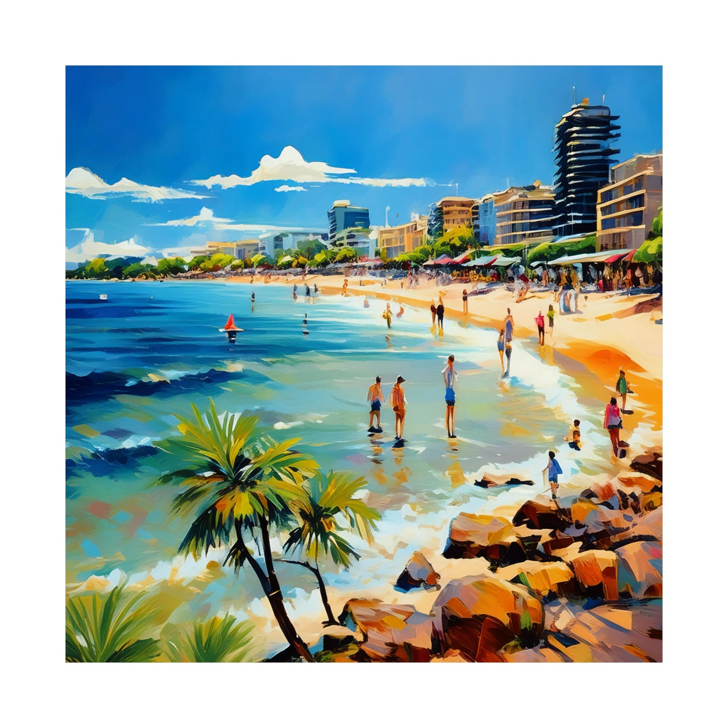 Manly Beach Australia Coastal Print | Style 1 | Wall Art | Wall Print