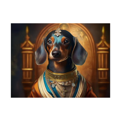 Dachshund Dog Renaissance Pet Portrait Print | Wall Art | Wall Print | Dog Art