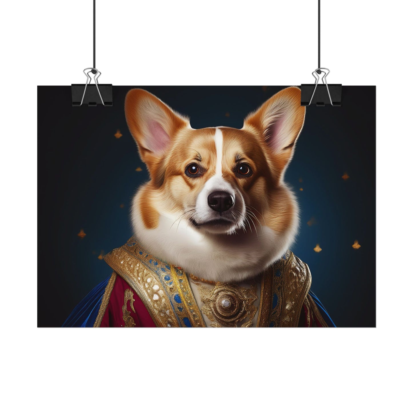 Pembroke Welsh Corgi Renaissance Pet Portrait Print | Wall Art | Wall Print | Dog Art