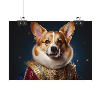 Pembroke Welsh Corgi Renaissance Pet Portrait Print | Wall Art | Wall Print | Dog Art