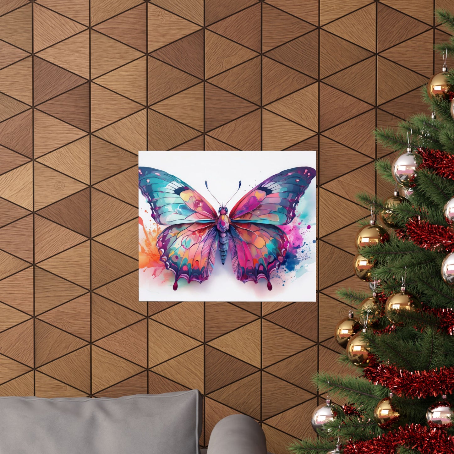 Colorful Butterfly Alcohol Ink Wall Art | Butterfly wall art | Wall Art | Wall Print