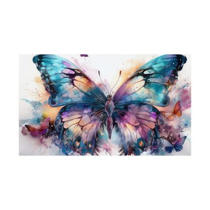 Teal, Orange & Purple Butterfly Alcohol Ink Wall Art | Butterfly wall art | Wall Art | Wall Print