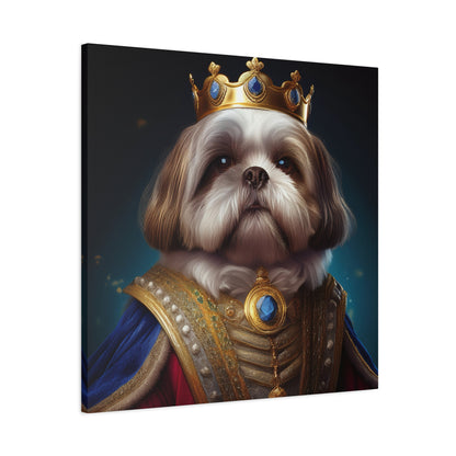 Shih Tzu Renaissance Pet Portrait on Canvas | wall art, wall print, dog portrait, dog art