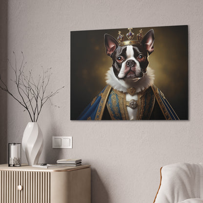 Boston Terrier Renaissance Pet Portrait on Canvas, wall print, wall art, dog portrait, dog art