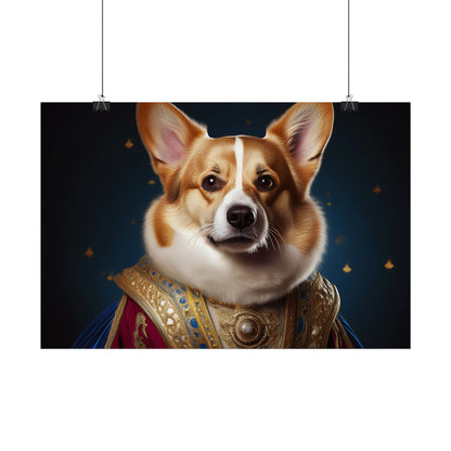 Pembroke Welsh Corgi Renaissance Pet Portrait Print | Wall Art | Wall Print | Dog Art