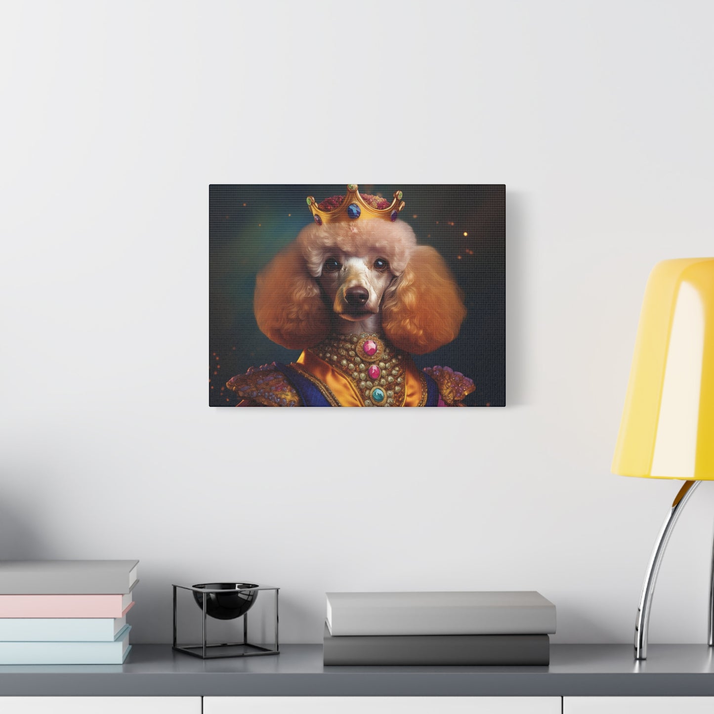 Poodle Pet Dog Renaissance Portrait on Canvas | Wall art | wall print