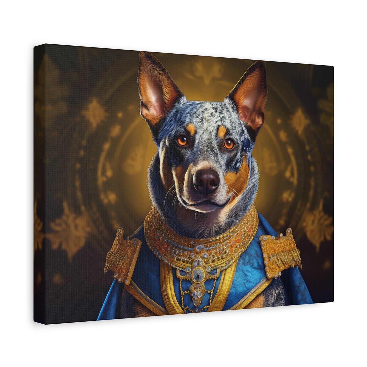Australian Cattle Dog Renaissance Pet Portrait on Canvas | wall art |  wall print