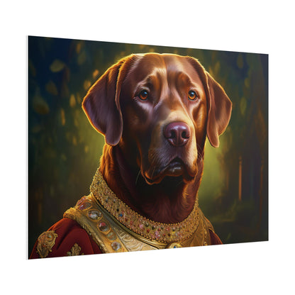 Chesapeake Bay Retriever Dog Renaissance Pet Portrait Print, Animal Lover print, Dog Wall Art, wall print, wall art