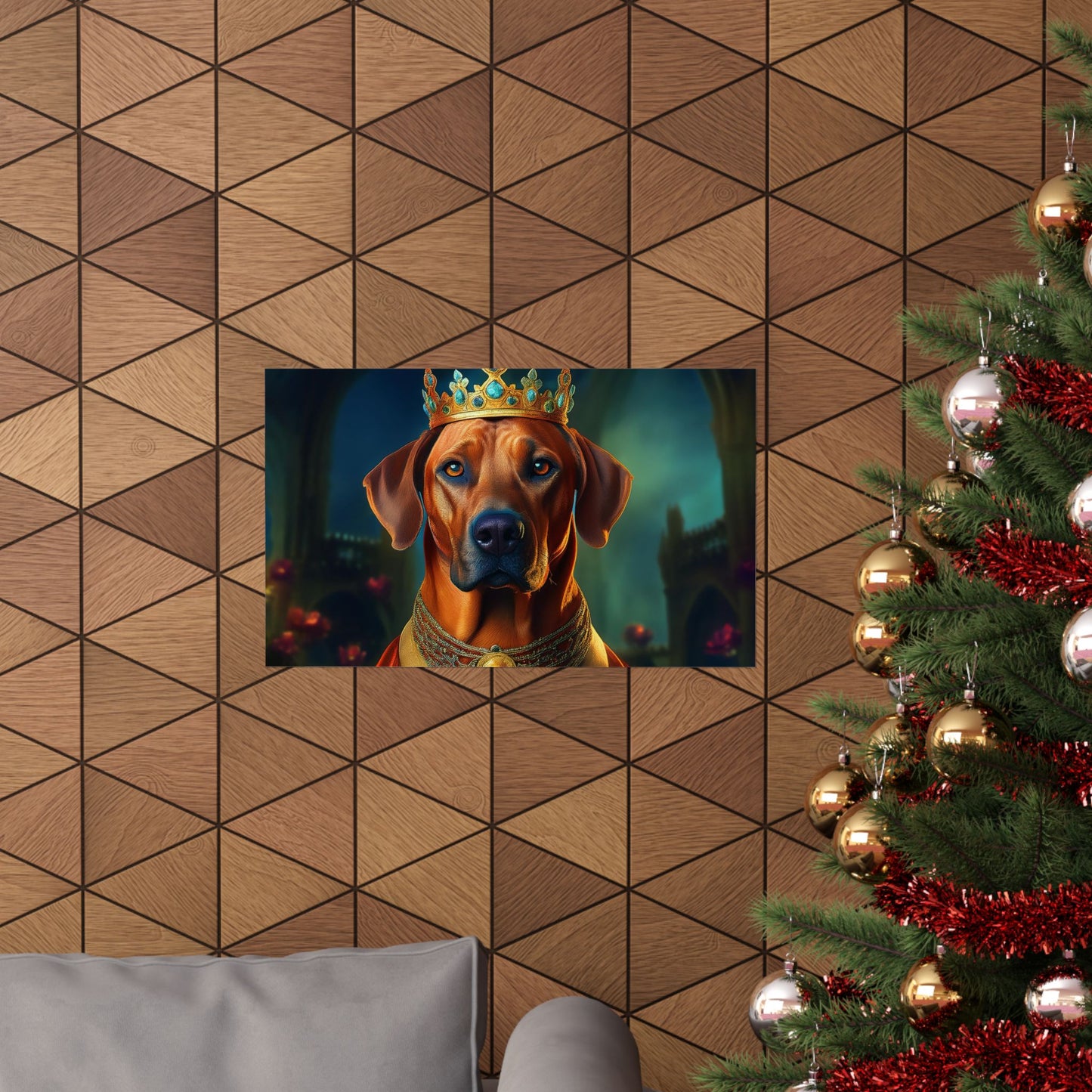 Rhodesian Ridgeback Dog Renaissance Pet Portrait, Rhodesian Ridgeback Art Print,  Animal Lover Art, Wall art, wall print