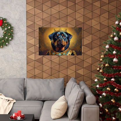Rottweiler Renaissance Dog Portrait Art Print, Wall Decor Gift, Animal Lover Home Decor, Dog Wall Art