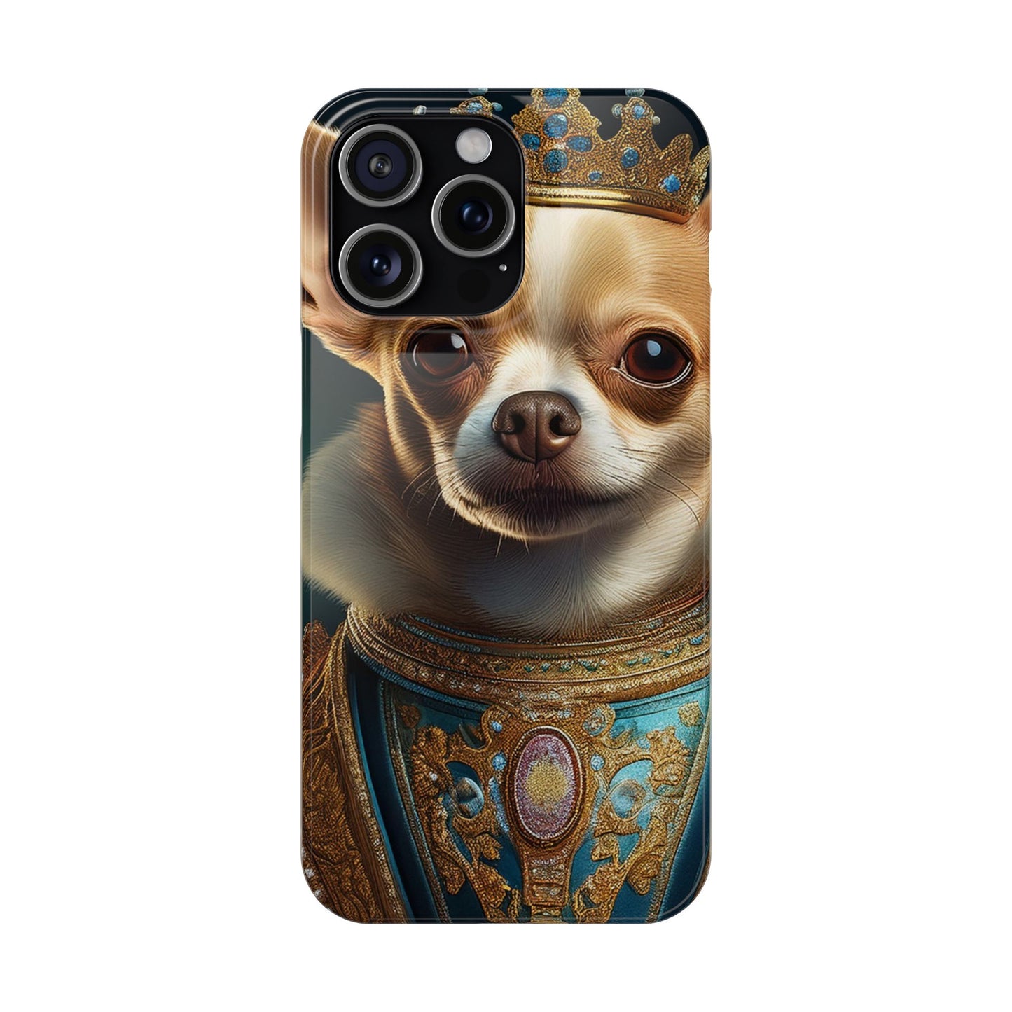 Chihuahua Renassaince Dog Portrait Slim Phone Case