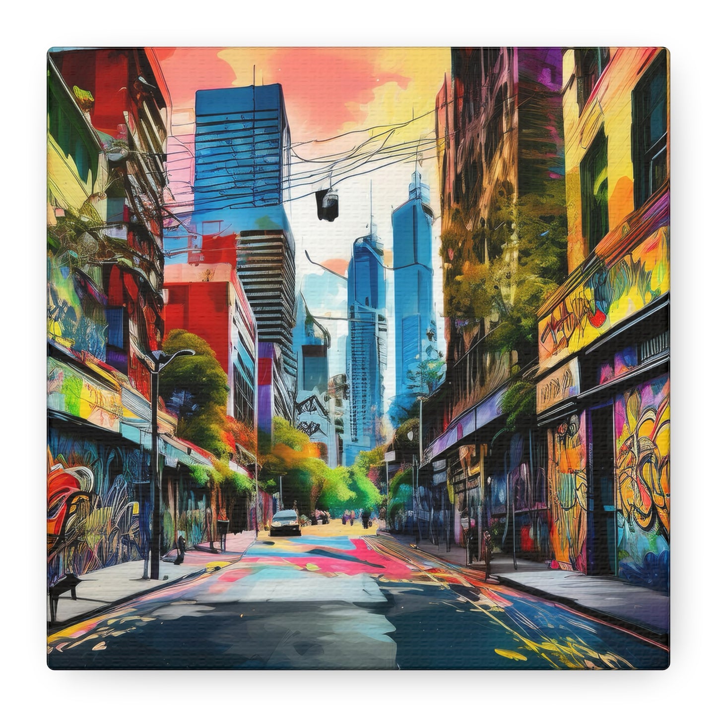 Melbourne Street Graffiti Australia Canvas Art | Style 1 | Wall Art | Wall Print