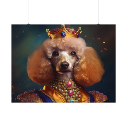 Poodle Dog Renaissance Pet Portrait, Dog Lover Gift, Animal Lover, Home Decor, Wall Art, Wall Print