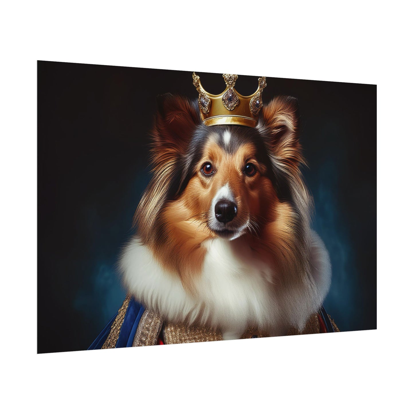 Shetland Sheepdog Renaissance Dog Portrait Art Print, Wall Decor Gift, Animal Lover Home Decor, Dog Wall Art