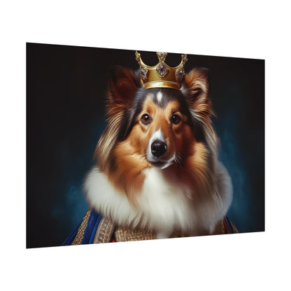 Shetland Sheepdog Renaissance Dog Portrait Art Print, Wall Decor Gift, Animal Lover Home Decor, Dog Wall Art