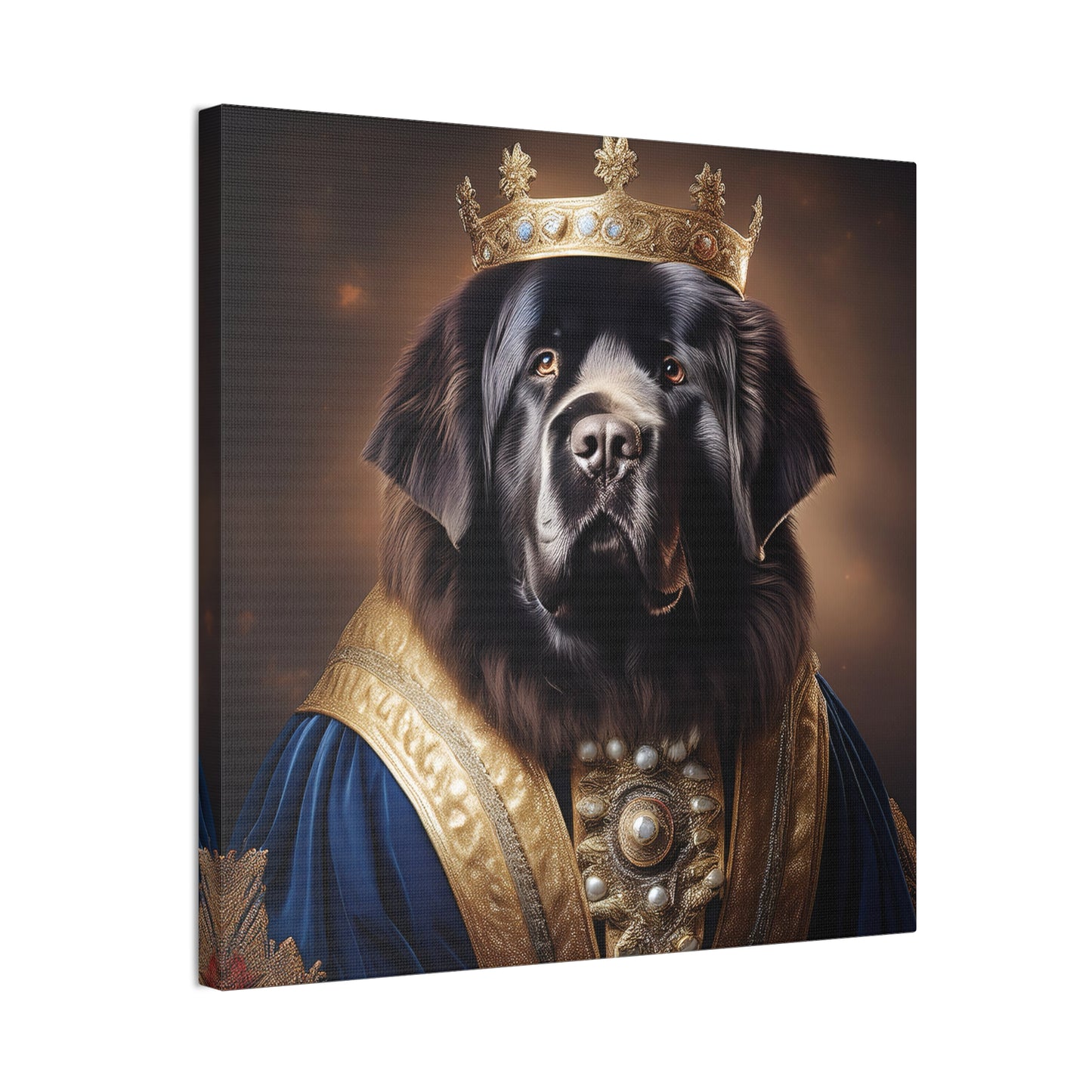Newfoundland Renaissance Pet Portrait on Canvas | wall art | wall print