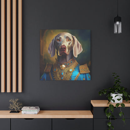 Weimaraner Renaissance Pet Portrait on Canvas -  wall art, wall print, dog portrait, dog art