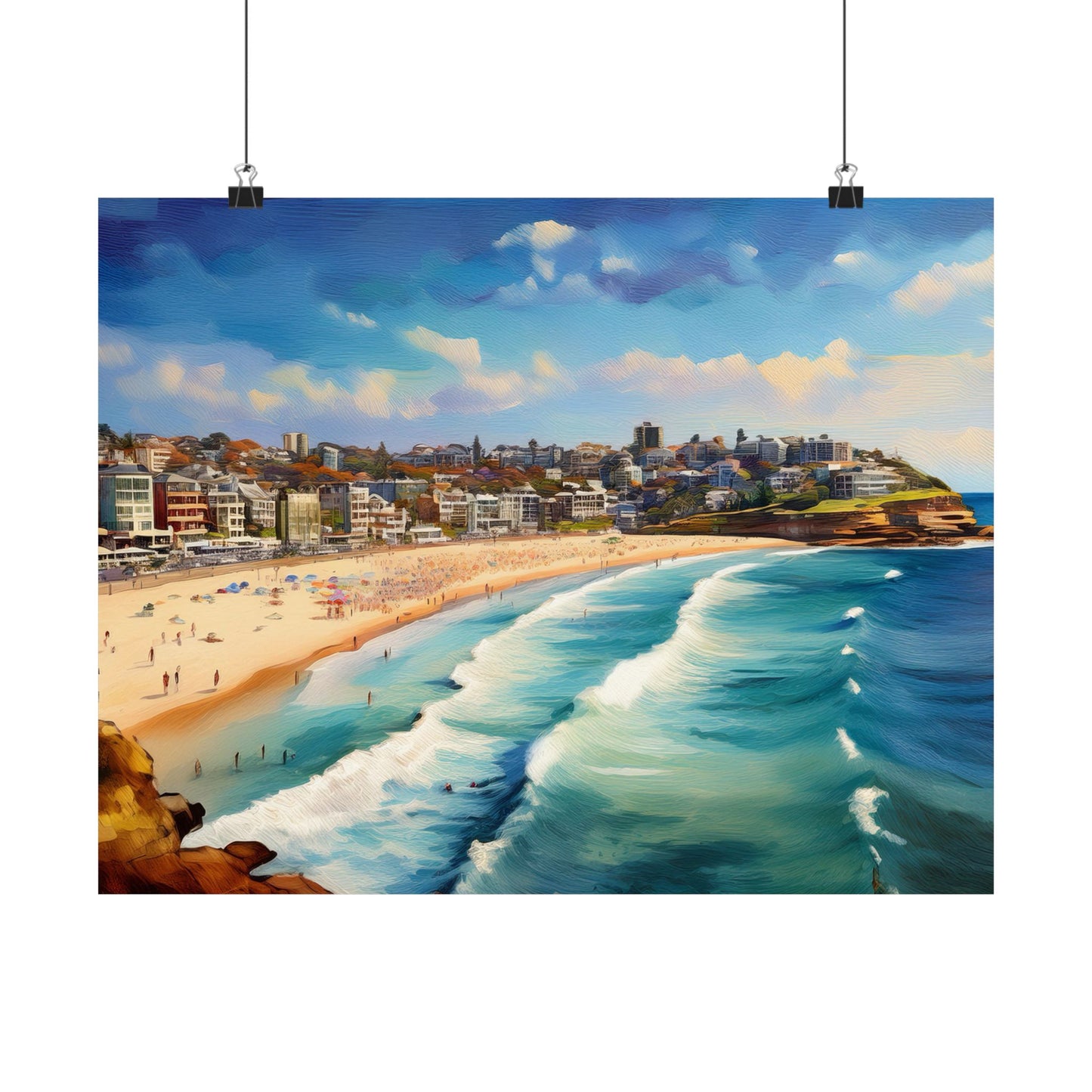 Bondi Beach Australia Coastal Print | Style 1 | Wall Art | Wall Print