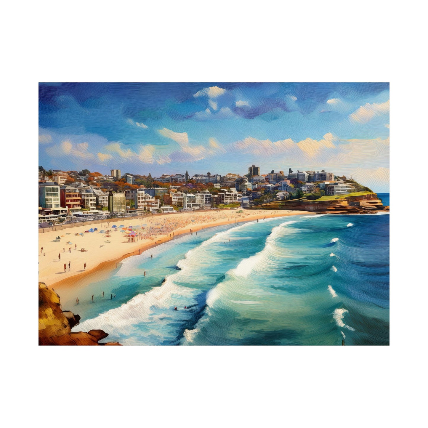 Bondi Beach Australia Coastal Print | Style 1 | Wall Art | Wall Print