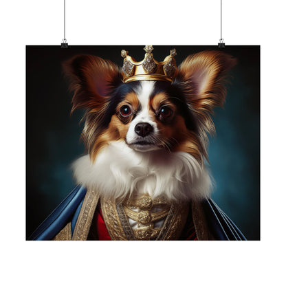 Papillon Renaissance Pet Portrait Print, Papillon Art Print, wall art, wall print