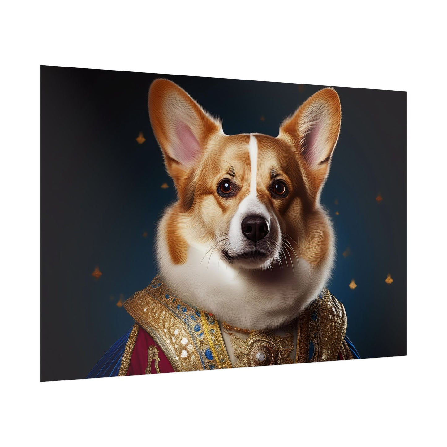 Pembroke Welsh Corgi Renaissance Pet Portrait Print | Wall Art | Wall Print | Dog Art