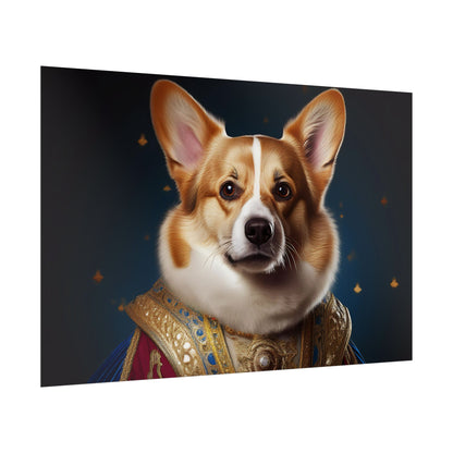 Pembroke Welsh Corgi Renaissance Pet Portrait Print | Wall Art | Wall Print | Dog Art