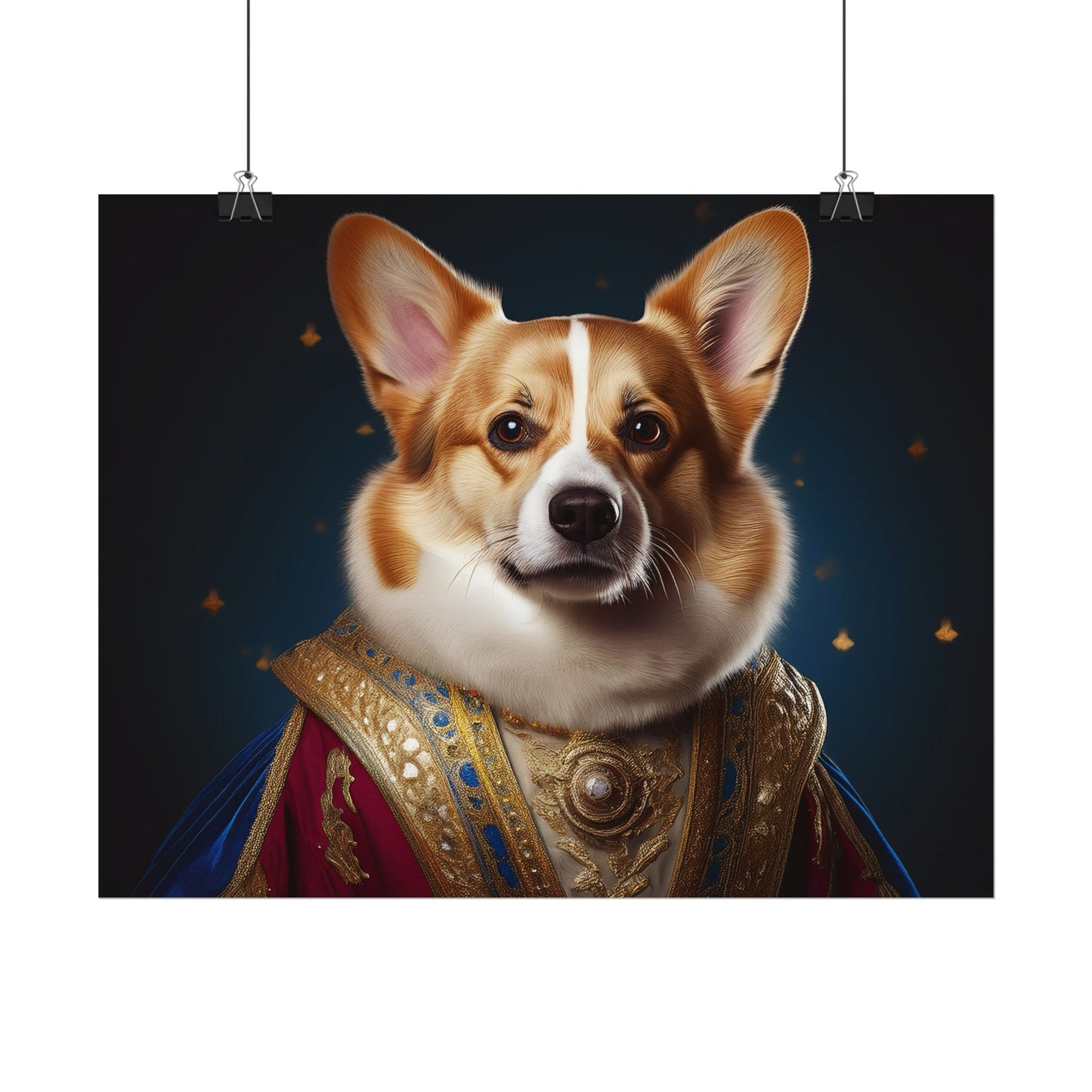 Pembroke Welsh Corgi Renaissance Pet Portrait Print | Wall Art | Wall Print | Dog Art