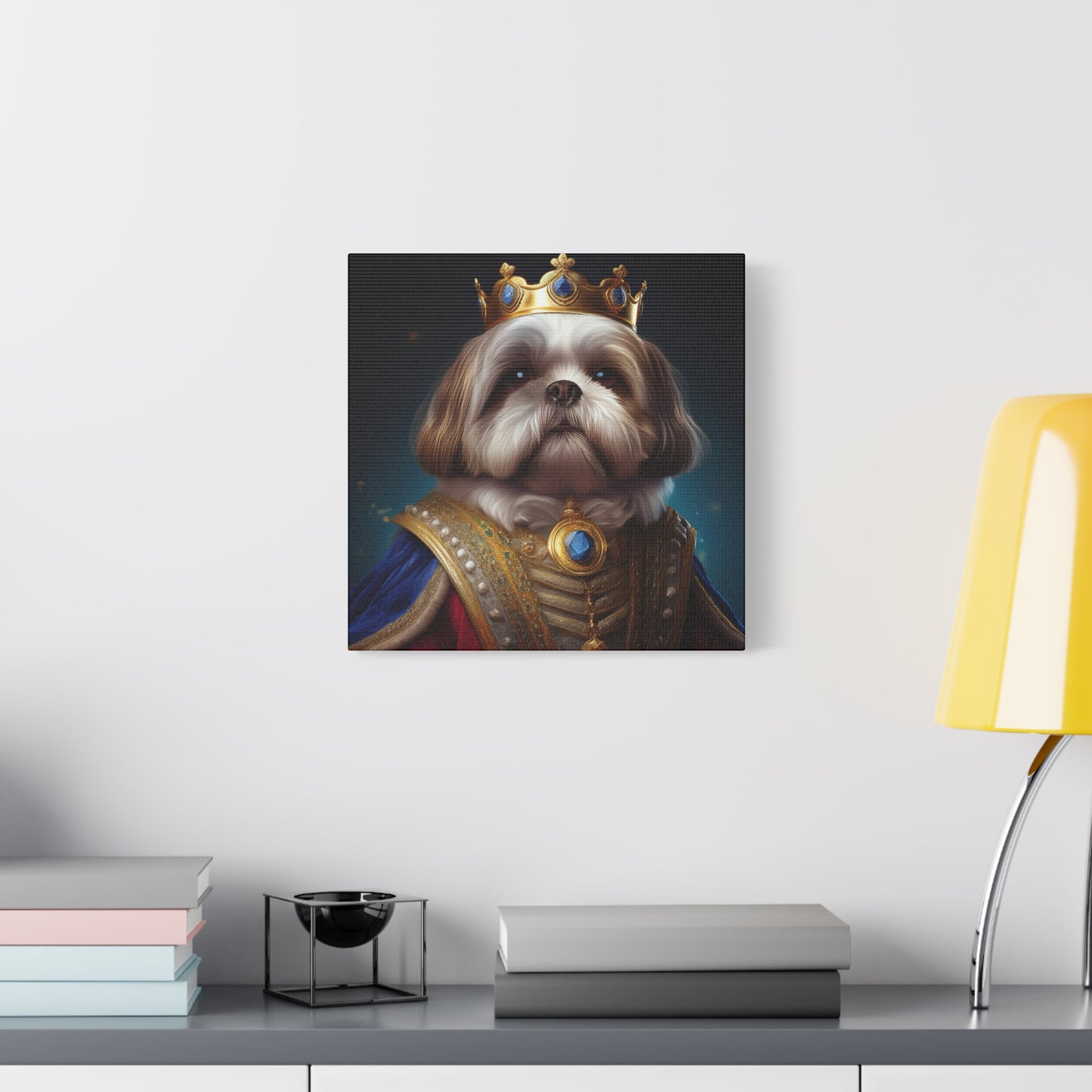 Shih Tzu Renaissance Pet Portrait on Canvas | wall art, wall print, dog portrait, dog art