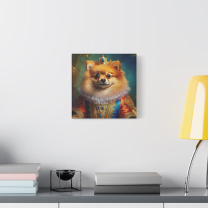 Pomeranian  Renaissance  Pet Portrait - Canvas - dog art, dog portait, wall art, wall print