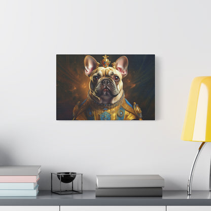 French Bulldog Renaissance Pet Portrait on Canvas | Wall Print | Wall Art | Dog Art