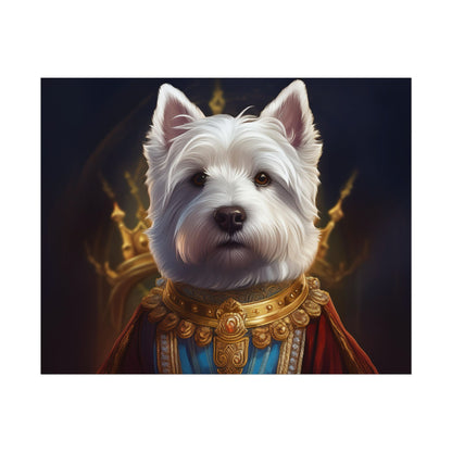 West Highland White Terrier Dog Renaissance Pet Portrait Print, West Highland White Terrier Art Print, Dog Wall Art, Wall Print, Wall Art