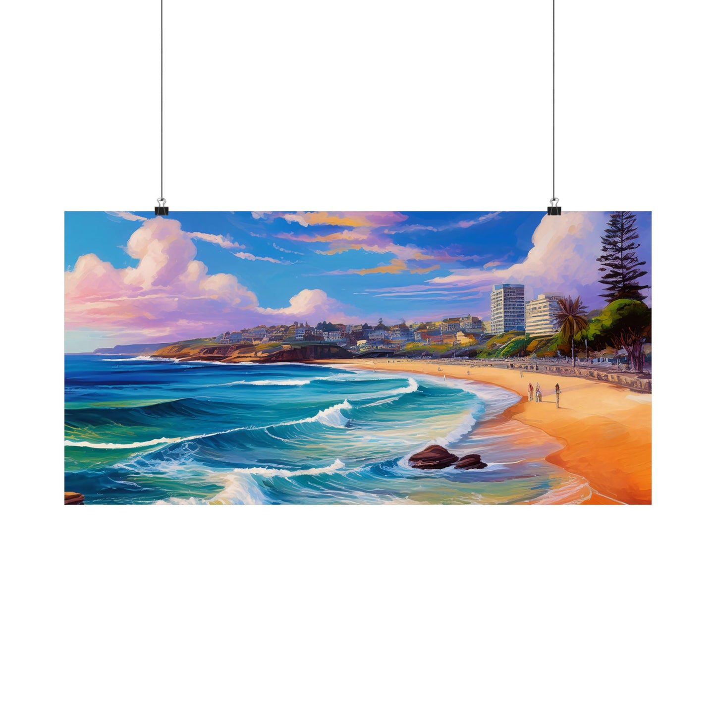 Coogee Beach Australia Coastal Print | Style 1 | Wall Art | Wall Print