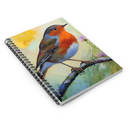 American Robin Bird Oil Painting Notebook |  Journal for Notes | Diary | Dream Journal