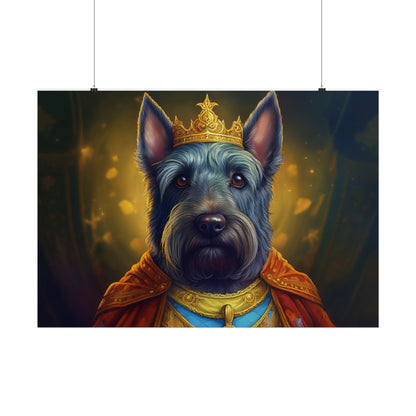 Scottish Terrier Renaissance Pet Portrait Print, Dog Lover Wall Art, Animal Artwork, wall prints, wall art, Dog Memorial Gift