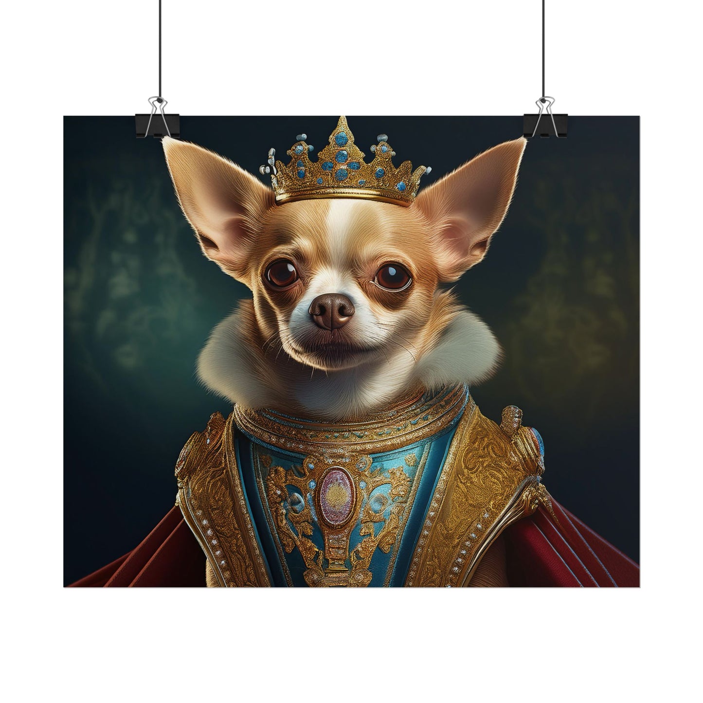 Chihuahua Dog Renaissance Pet Portrait Print | Wall print | Wall art
