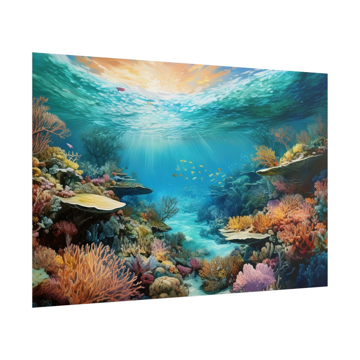 Great Barrier Reef  Australia Coastal Print | Style 2 | Wall Art | Wall Print