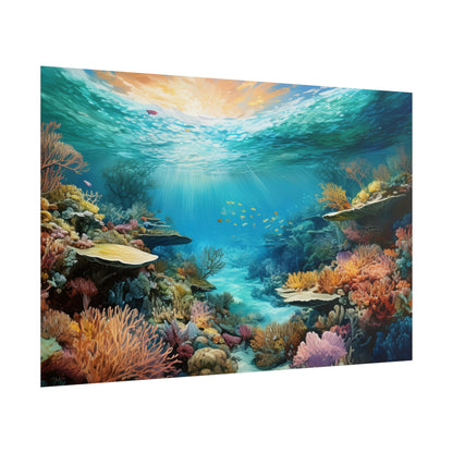 Great Barrier Reef  Australia Coastal Print | Style 2 | Wall Art | Wall Print