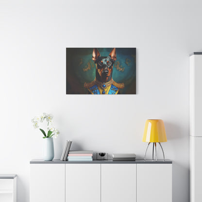 Doberman Pinscher Renaissance Pet Portrait on Canvas | wall art | wall print | Dog Art
