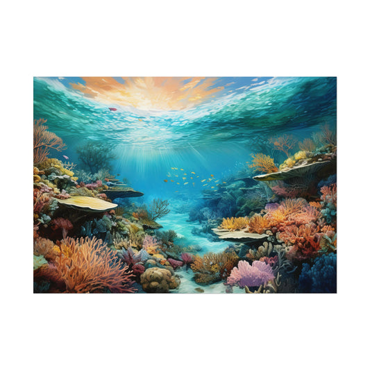 Great Barrier Reef  Australia Coastal Print | Style 2 | Wall Art | Wall Print