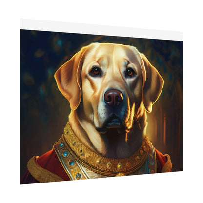 Labrador Retriever Renaissance Pet Portrait Art Print, Wall Decor Gift, Animal Lover Home Decor, Dog Wall Art